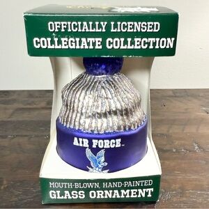 Old World Christmas Air Force Beanie Glass Blown Christmas Ornament NEW